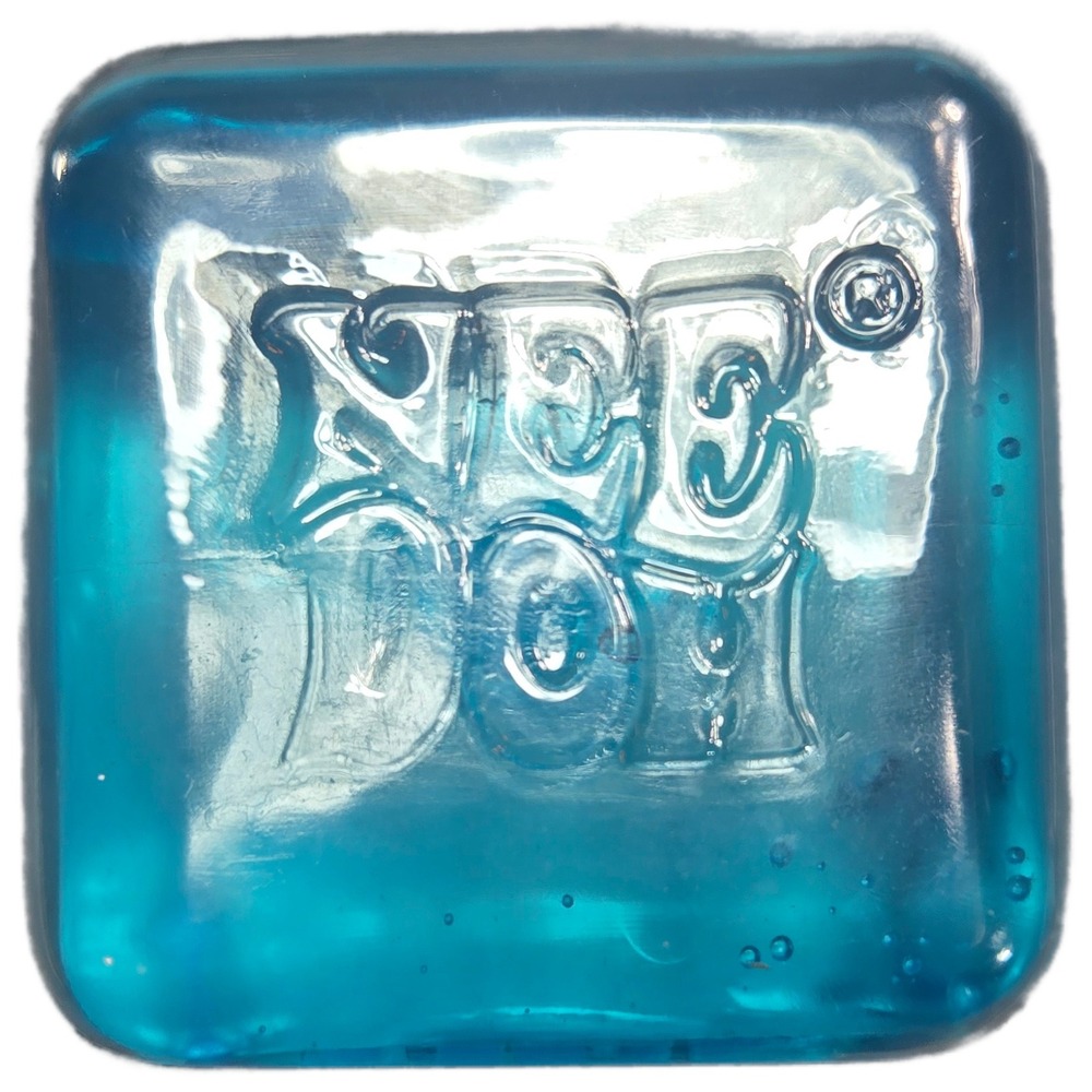 Viral Schylling NeeDoh Nice Berg Blue Ice Cube Stress Ball Fidget Super Solid